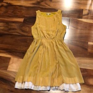 Mustard pleated dress, Altar’d state